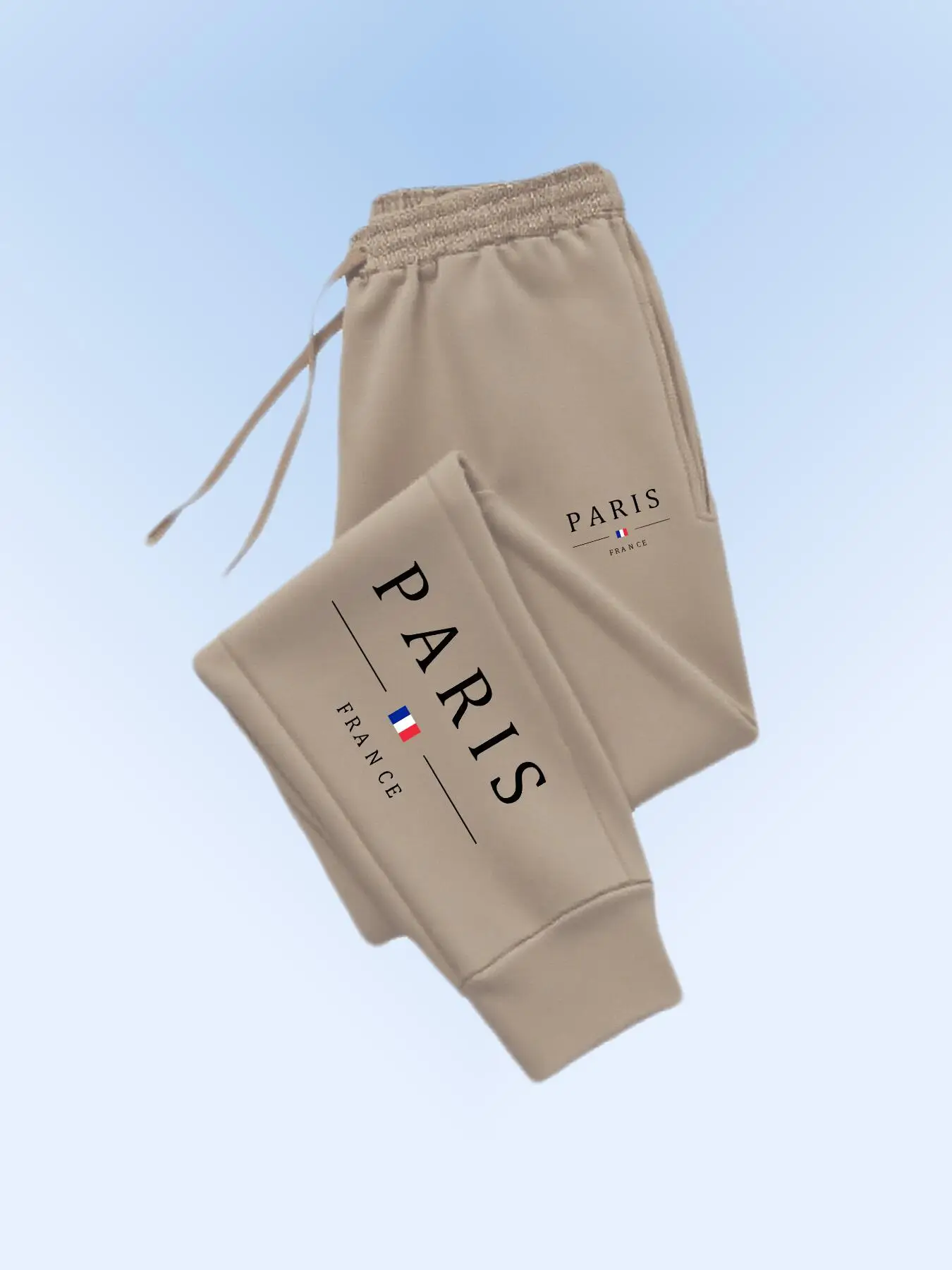 Damenhose PARIS Grafik-Buchstaben-Print Fleece Jugend-Treet Hochwertige Lässige Mode-Jogginghose Damen-Sweatpants Passgenau – Detail 12