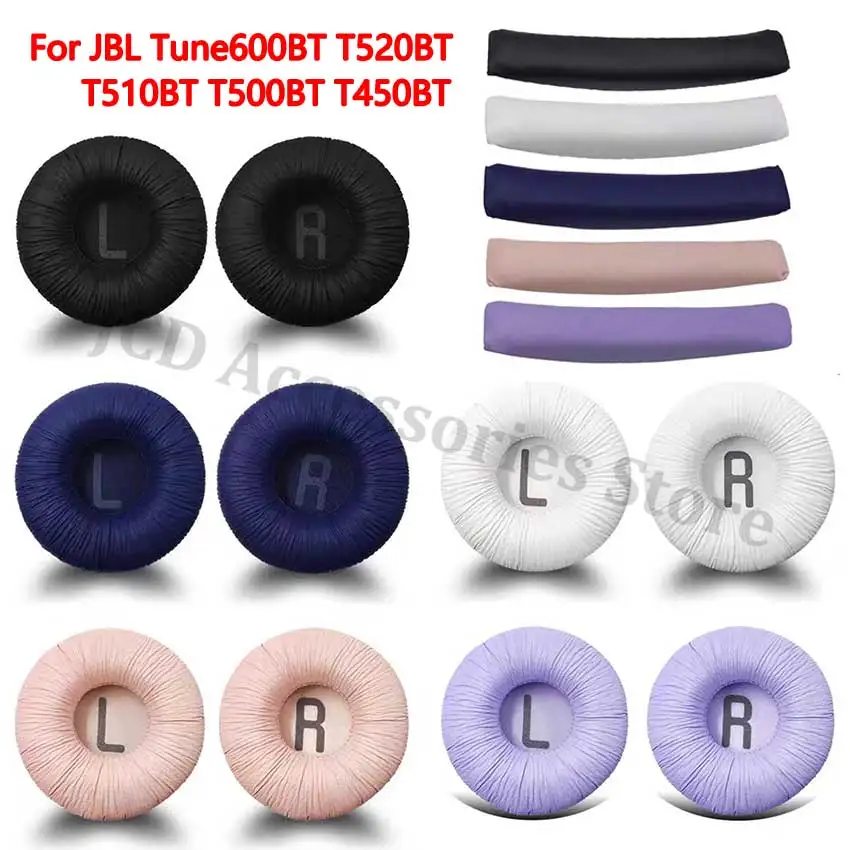 1 Pair Earpads Replacement Ear Cushions Pad Covers Top Headband For JBL T450BT T500BT T520BT Tune600 660 510BT Headphone Headset