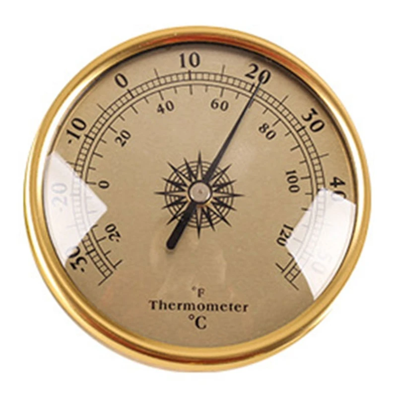 Household Round Barometer Temperature Monitor Humidity Meter Mechanical for Home Wall Room Incubator Tank Cabinet Cans