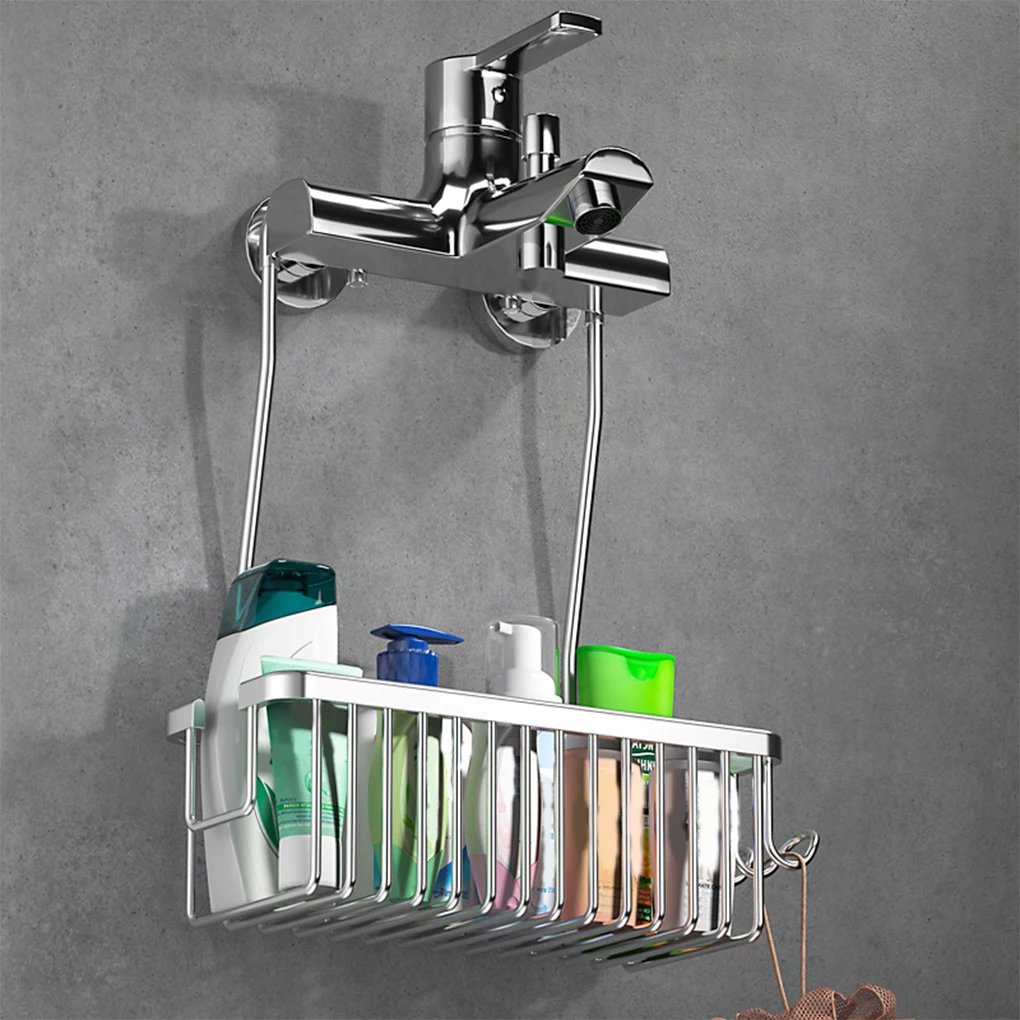 2025 New Convenient Toilet Shower Rack with No Drilling Installation Bathroom Storage Basket for Shower Room and Bath Products