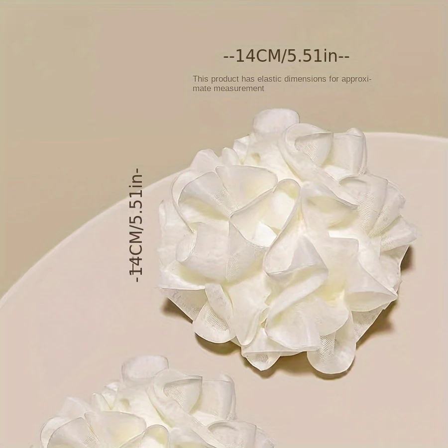 إسفنجة حمام دانتيل زهرية ناعمة صديقة للبشرة - حقيبة تخزين صابون 2 في 1 لجل الاستحمام والمقشر