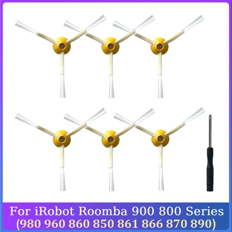 

Side Brush Replacement Parts for iRobot Roomba 900 800 Series, 980 960 860 850 861 866 870 890 Vac Edge-Sweeping Brushes