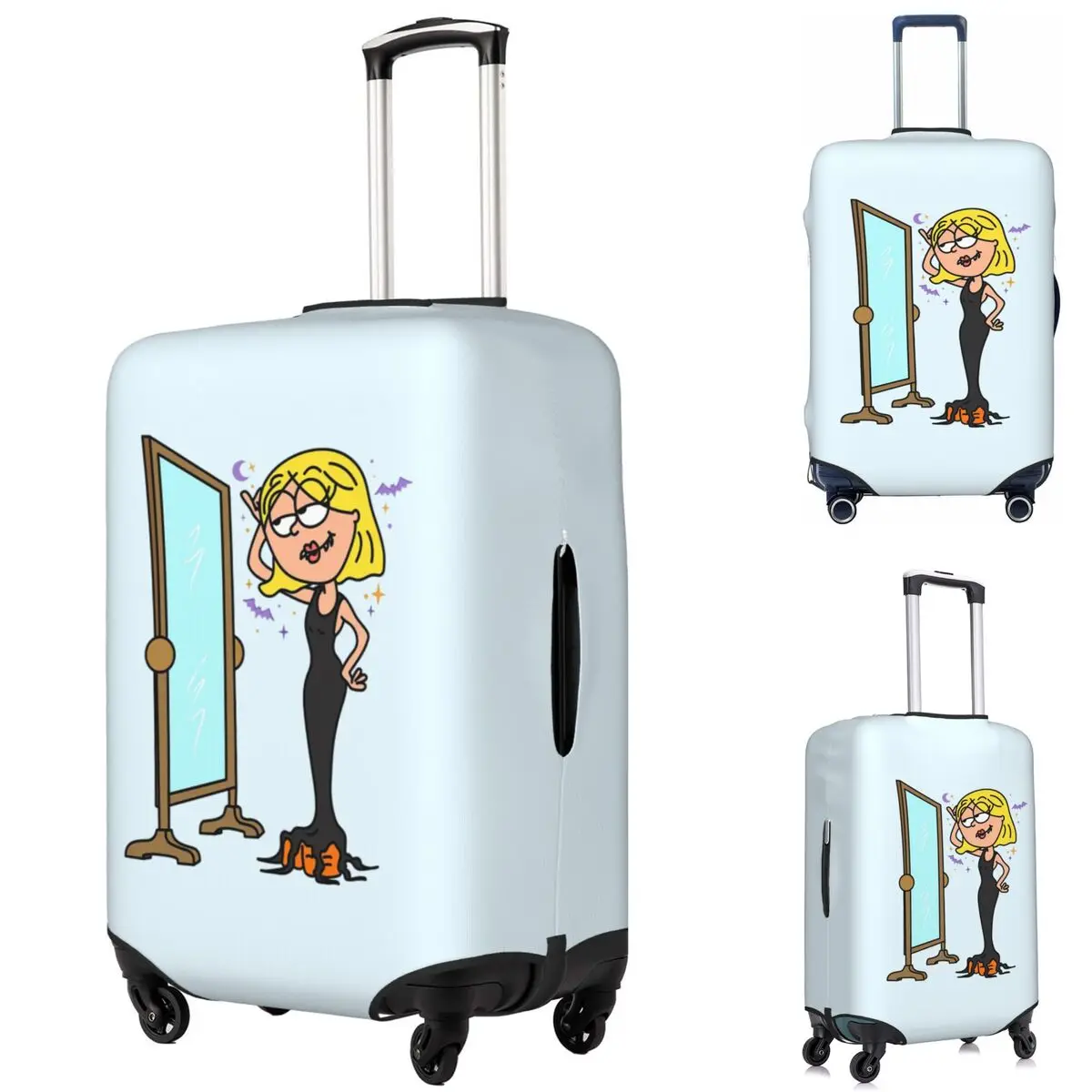 

Lizzie Mcguire Cartoon Suitcase Cover Protection Elastic Travel Luggage Protector Covers for 18-32 Inch