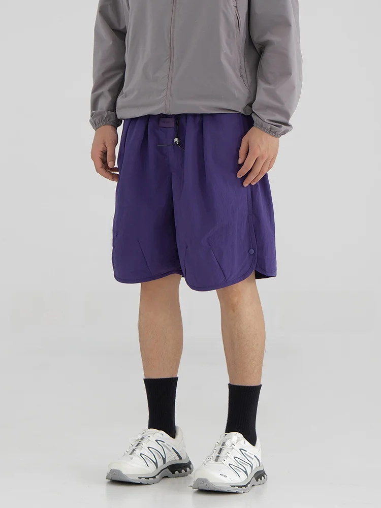 

Летние мужские повседневные свободные брюки с широкими штанинами, дышащие, тонкие, в американском винтажном стиле, универсальные, стройнящие, пятидюймовые брюки