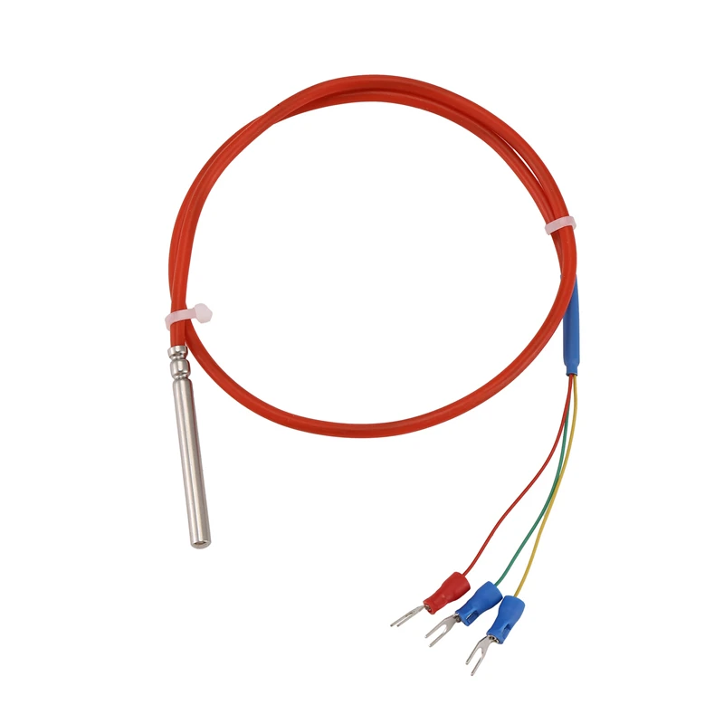 

Temperature Sensor PT100 Waterproof Wire Thermal Resistance Silicon Wire Protection Cable