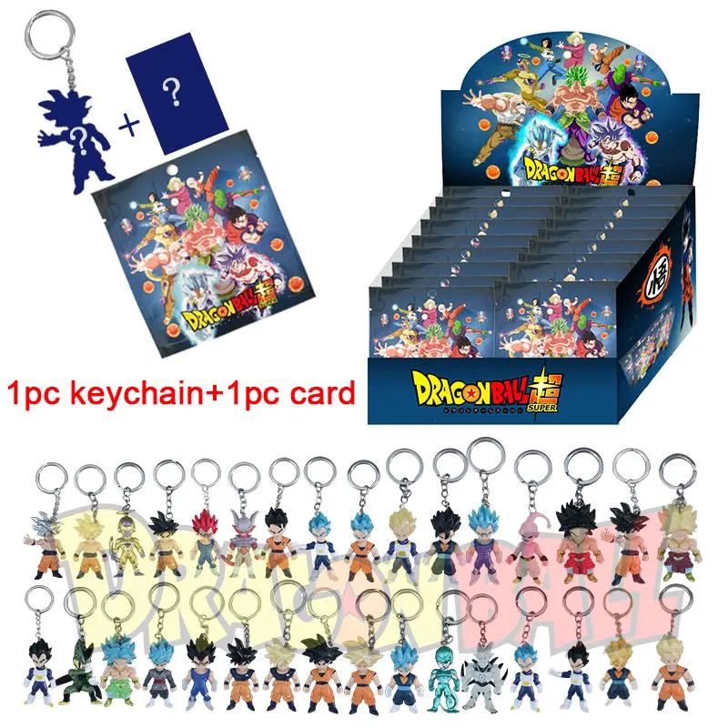 Anime Dragon Ball Figures Blind Box Toy Pvc Goku Vegeta Super Saiyan Random Keychain Wholesale Dolls Pendant for Kid Gifts