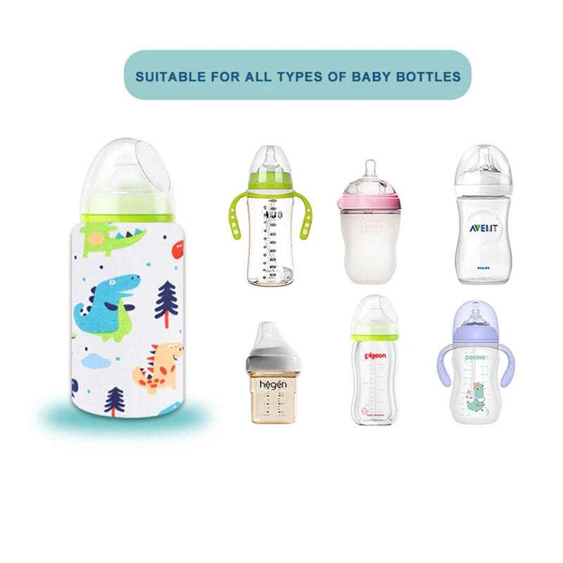 USB Milk Water Bottle Warmer Travel Stroller Insulated Baby Nursing Bottle Heater Newborn Infant Portable Bottle Feeding Warmers