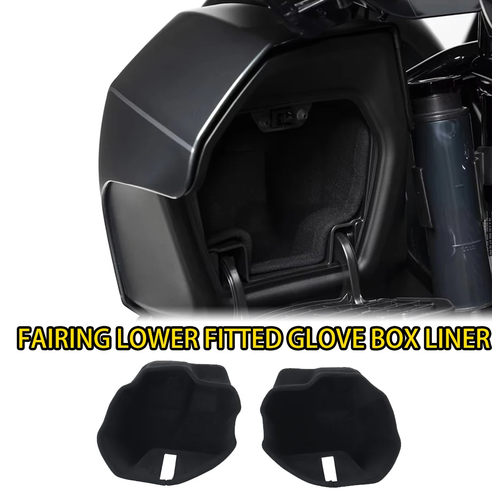 Motorcycle Lower Fairing Fitted Glove Box Liner Kit For Harley Touring CVO Street Road Glide FLHX FLTRX FLTRXL 2023-Up