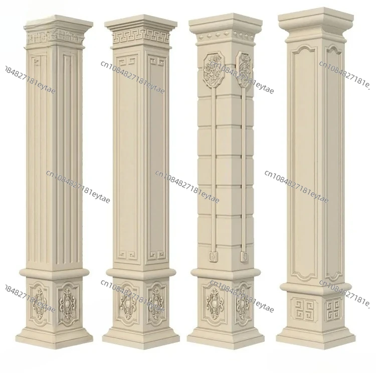 Square column column head Roman column New Chinese mold New square pier Cement cast-in-place cap Plastic steel component