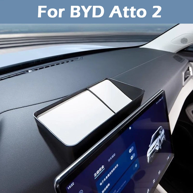 

For BYD Atto 2 Car Dashboard Storage Box Central Control Navigation Screen Back StorageTray Auto Interior Organizer Accessories