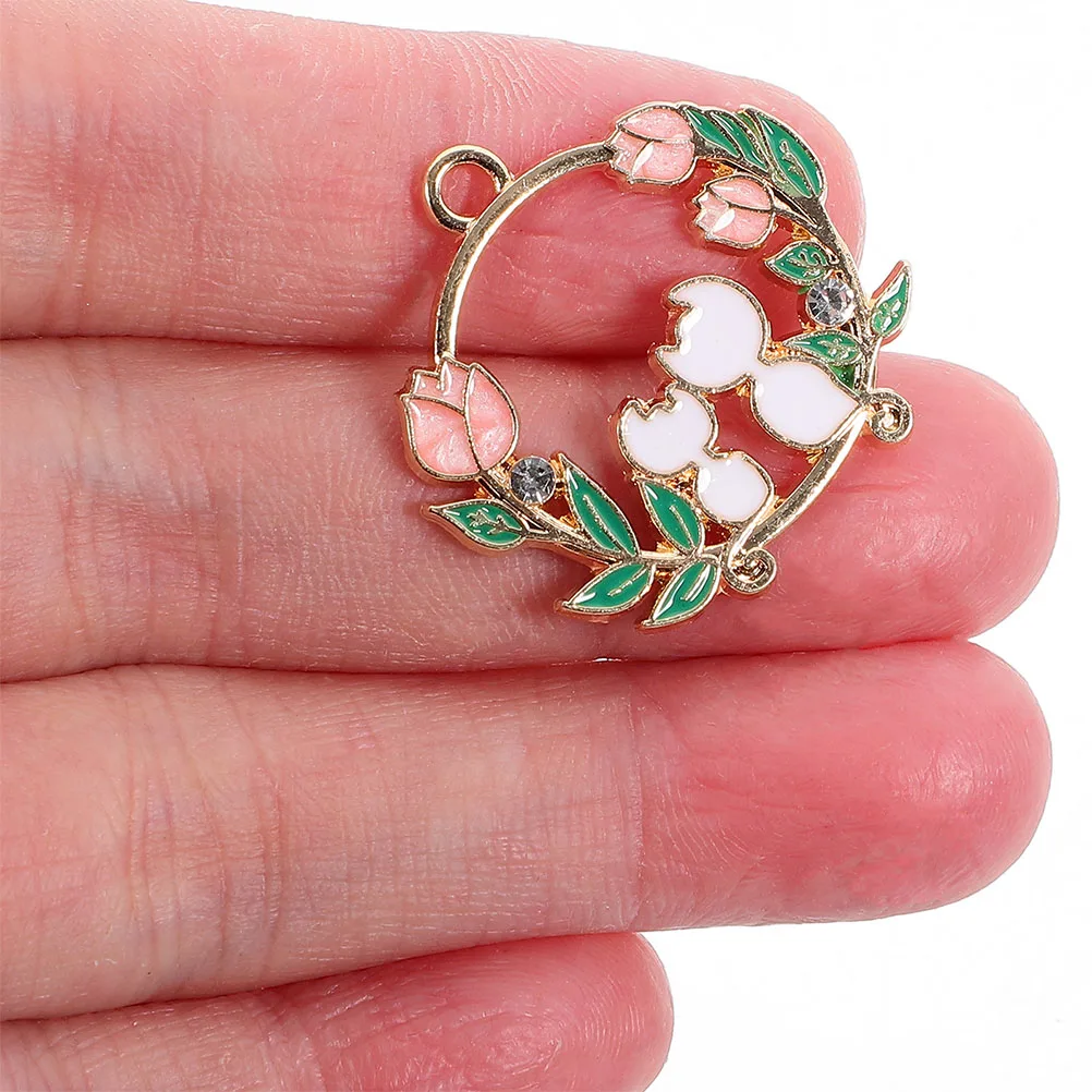

10 Pcs Simulated Wreath Pendant Animal Charms for Jewelry Making Bracelet Cat Zinc Alloy Bracelets