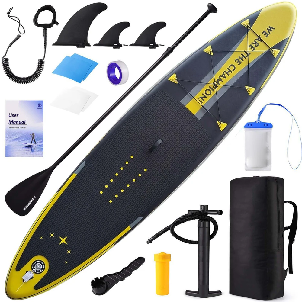 Inflatable Stand-Up Surfboard Water-skiing Surf board Pulp Board Water Sports Thicken PVC Surfboard Paddle Board Surfing Board