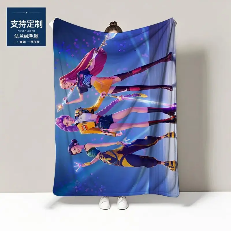 Kpop ماجيك الصيد فتاة مجموعة بطانية الكرتون أنيمي الفانيلا عنبر بطانية صغيرة بطانية تكييف الهواء بطانية بطانية سرير #3
