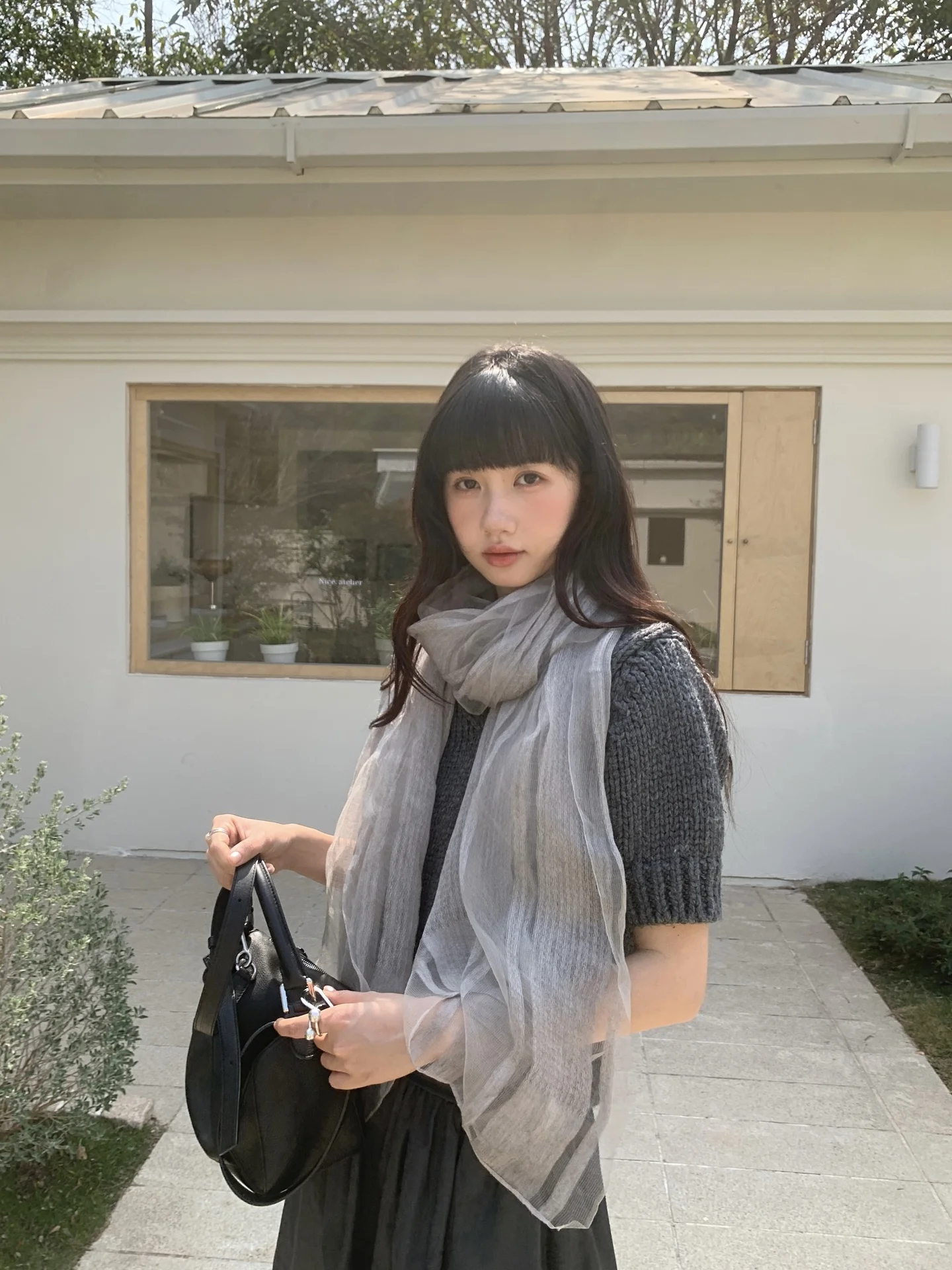 深海オーシャンシルクスカーフ女性用薄手通気性夏日焼け防止アウターウェアラップ韓国風プリーツロング長方形