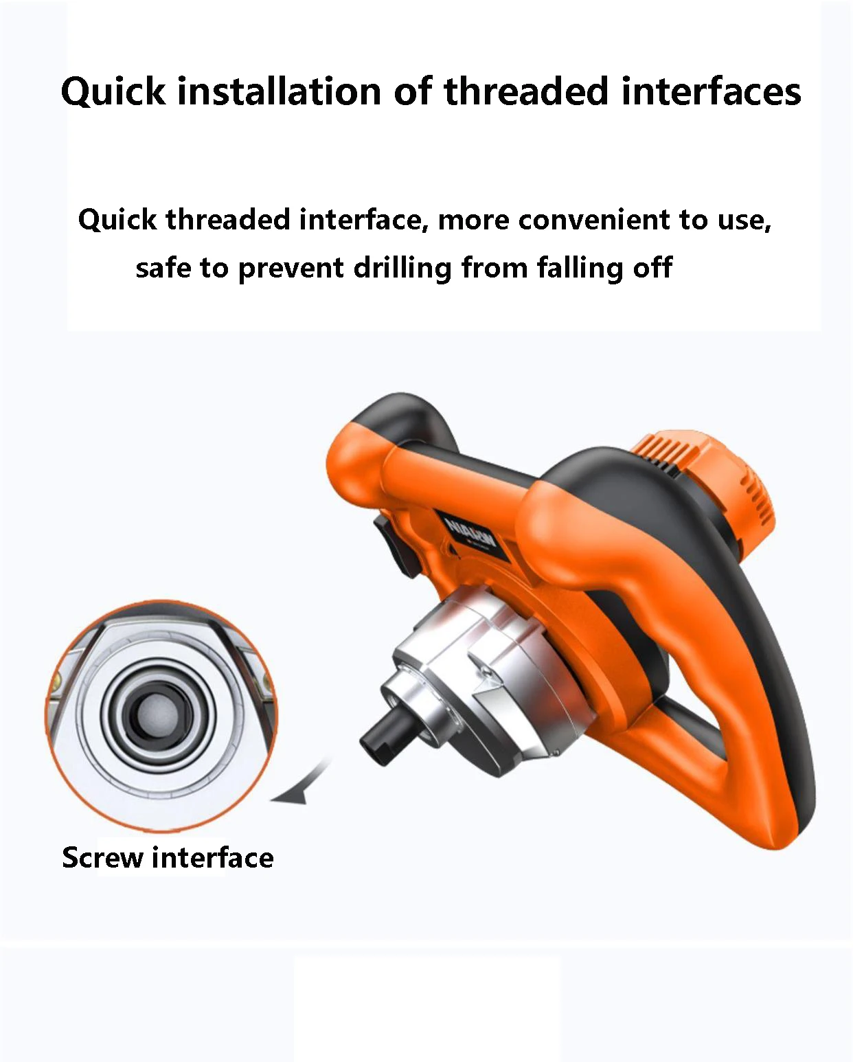 220V Small Paint And Coating Mixer High Power Putty Powder Speed Regulation Hand Held Cement Concrete Electric Mixer