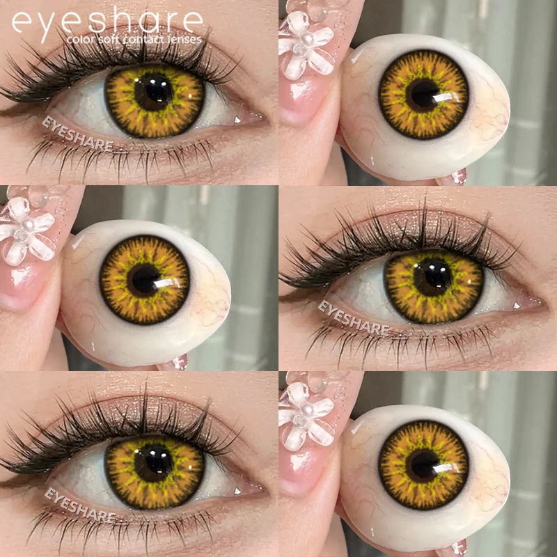 EYESHARE 1 Paar Rote Cosplay-Farbige Kontaktlinsen für Augen Verrücktes Halloween-Make-up Farbige Augenlinsen Anime-Zubehör – Detail 14
