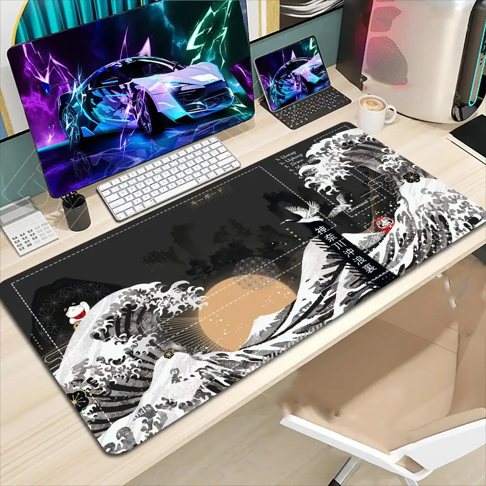 

Коврик для мыши, большой коврик для компьютерного офиса, игровые настольные коврики, резиновые противоскользящие коврики для игровой клавиатуры, длинные настольные коврики 592