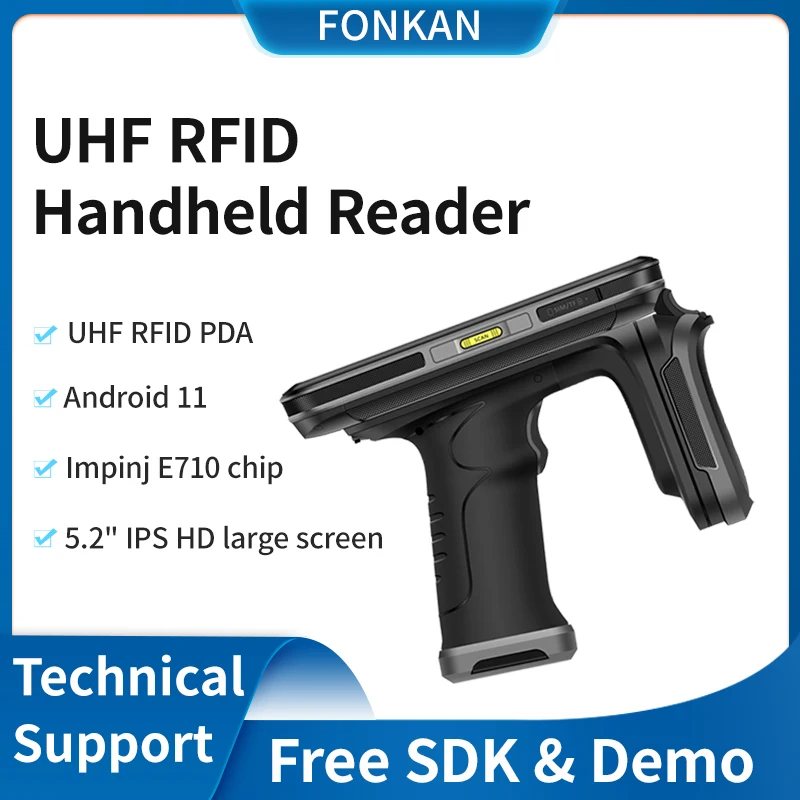 RFID UHF Access Control Reader Android 11.0  RFID PDA for Inventory Handheld Reader