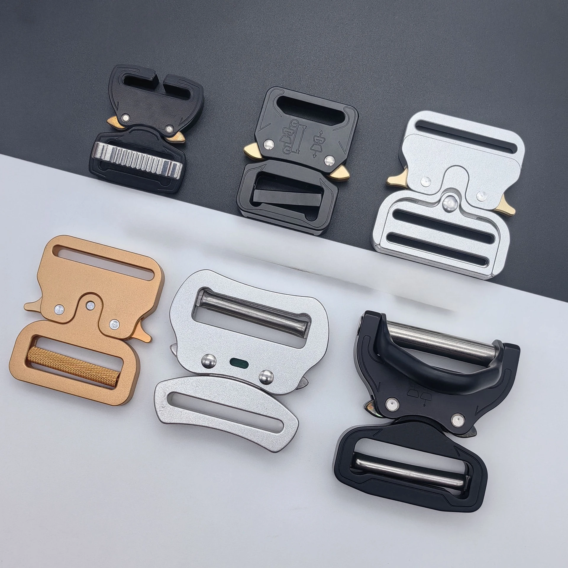 

Adjustable Backpack Metal Buckle 46mm Aluminum Alloy Luggage Pet Webbing Buckle