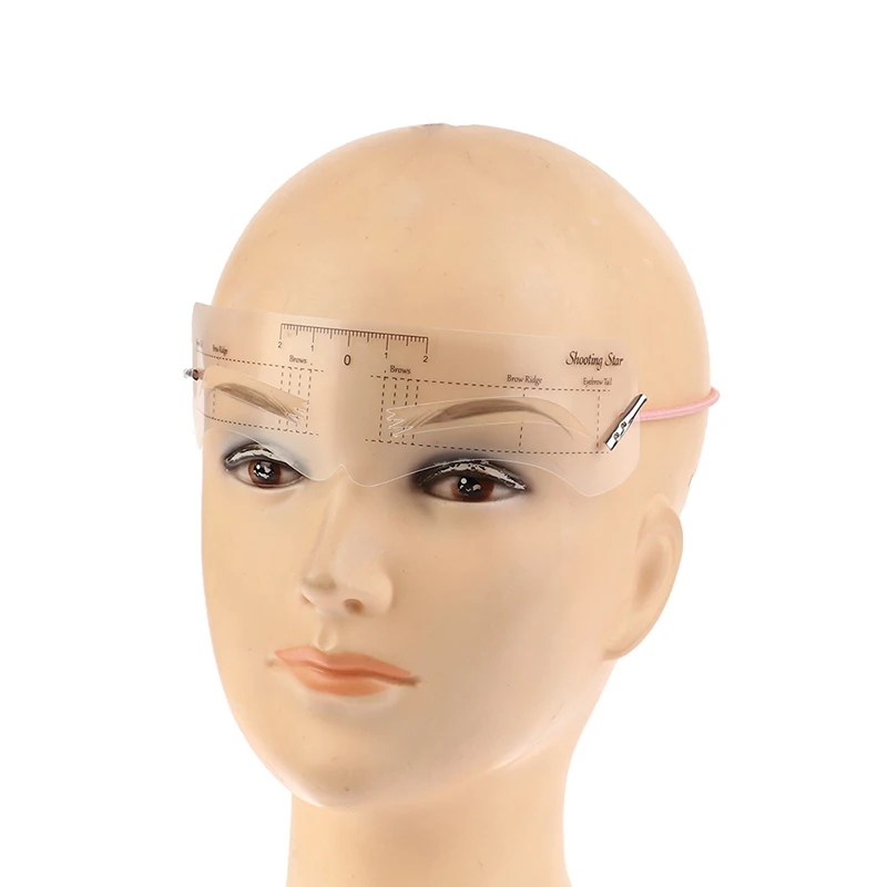 Nieuwe Mode Pvc Materiaal Makkelijk Te Gebruiken Voor Beginners Multifunctionele Wenkbrauw Schilderen Gids Kaart Diy Make-Up Tools 12Pcs