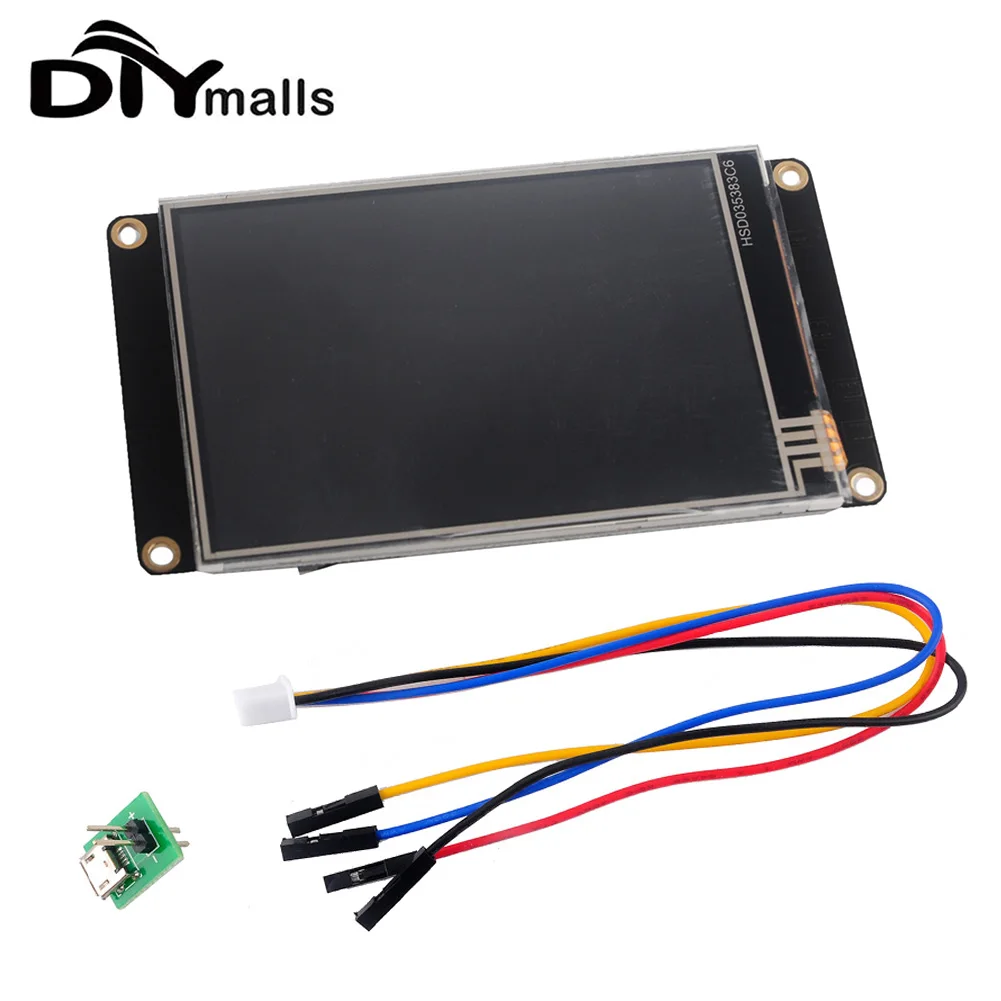 

Nextion NX4832K035 3.5" HMI Inteligent Resistive Touch Screen TFT LCD Display Module Enhanced Version USART UART for Arduino