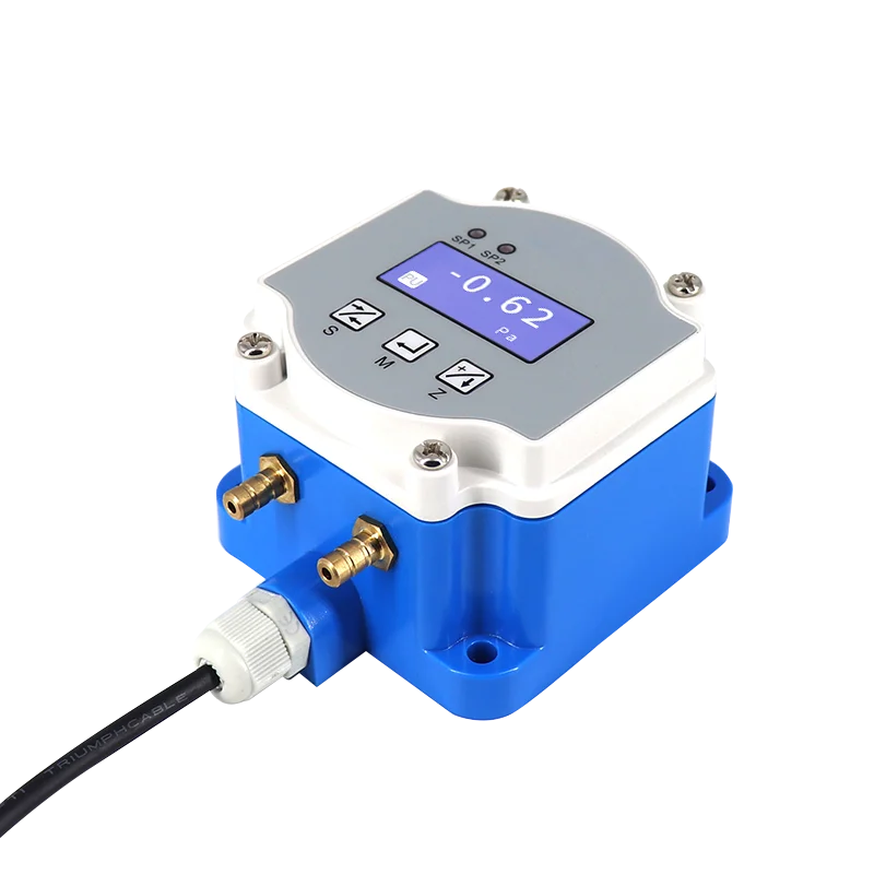 

High Accuracy 100pa 4-20mA RS485 Micro Differential Pressure Transmitter for Gas