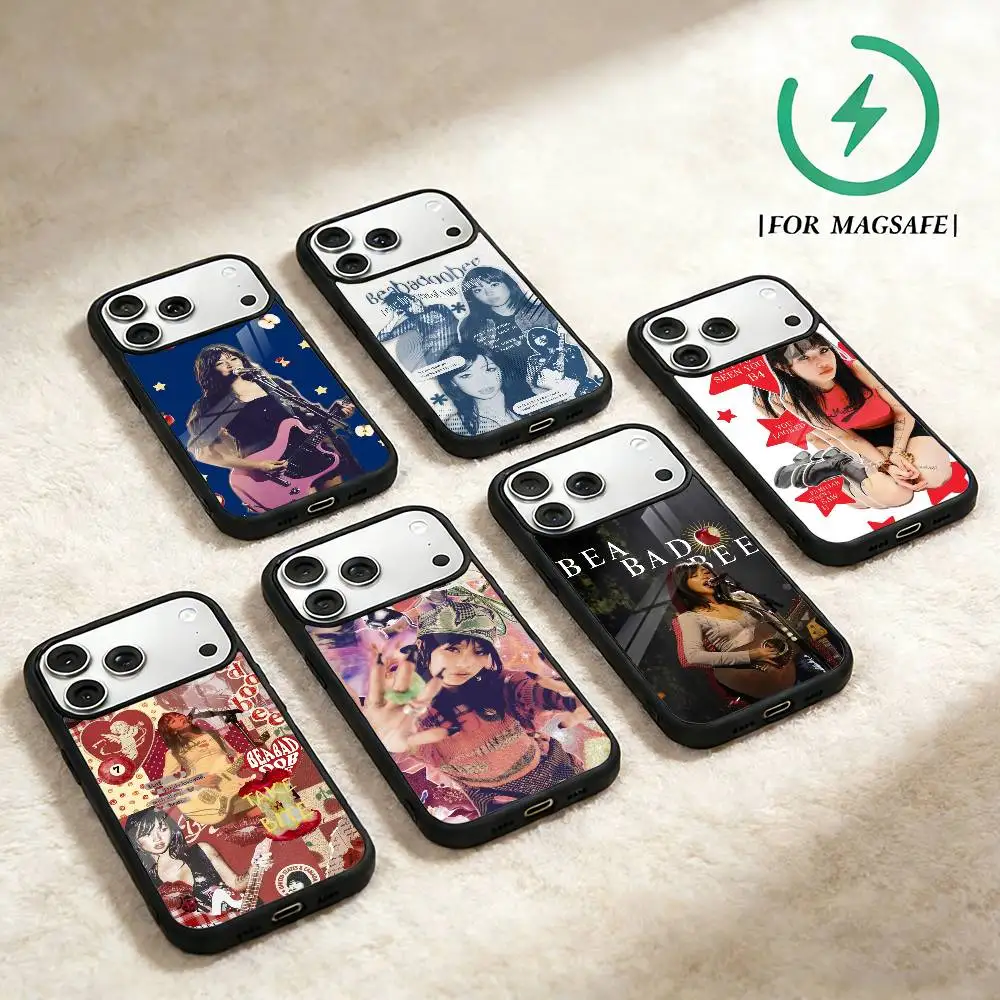 

Чехол для телефона Singer B-BeabadoobeeS для iPhone 17 16 15 14 13 12 Pro Max Plus с беспроводной магнитной зарядкой MagSafe и зеркальной поверхностью