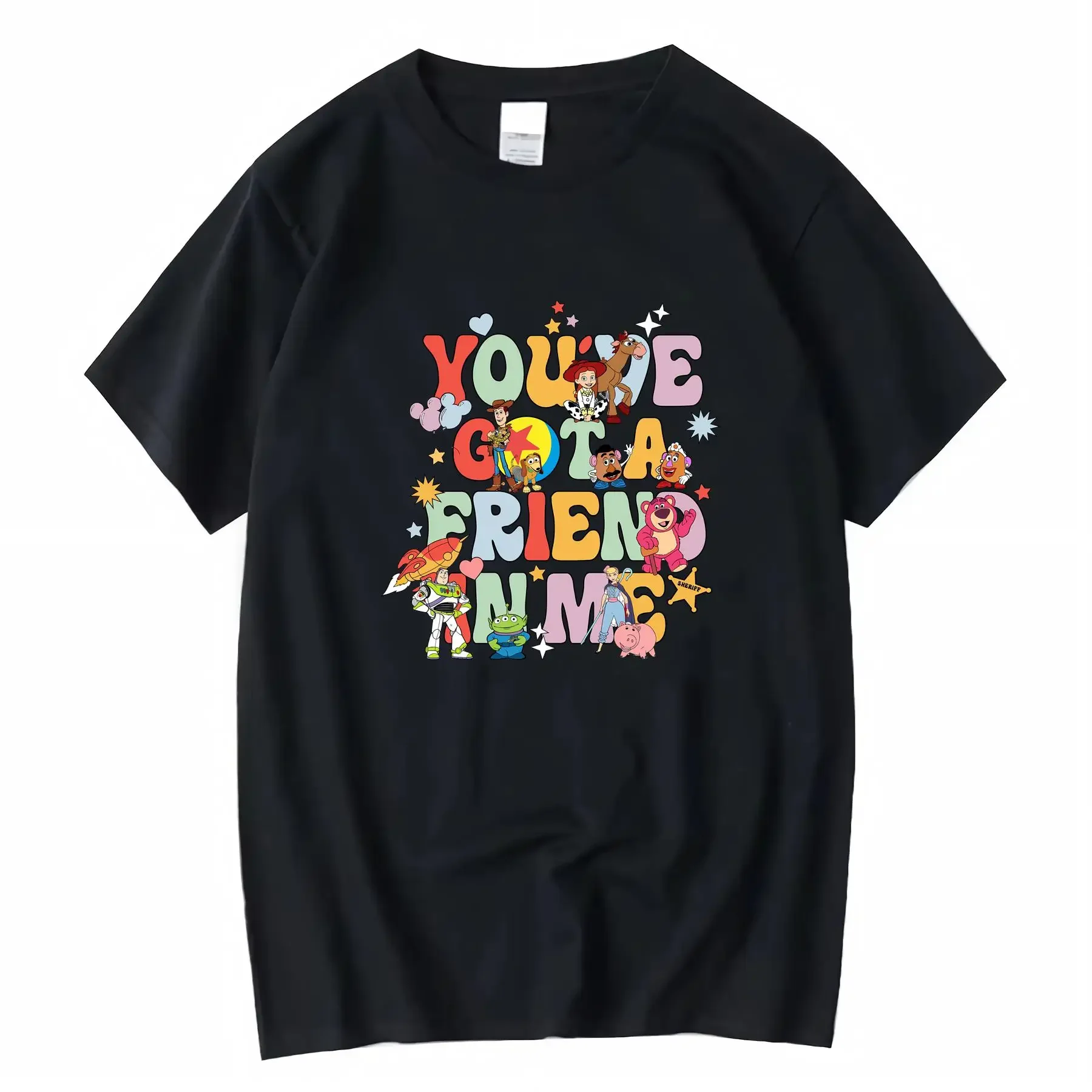 

Disney Squirrel Brothers Chip and Dale 100 Cotton Crew Neck T shirt Retro Style Breathable Loose Fit Suitable for All Seasons