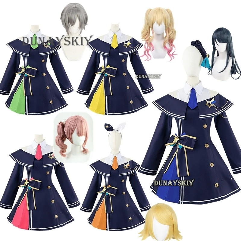 ANIME Project Sekai Colorful Stage Cosplay Tenma Saki Hinomori Shiho Hoshino Ichika Mochizuki Honami Leo/need Costume Set