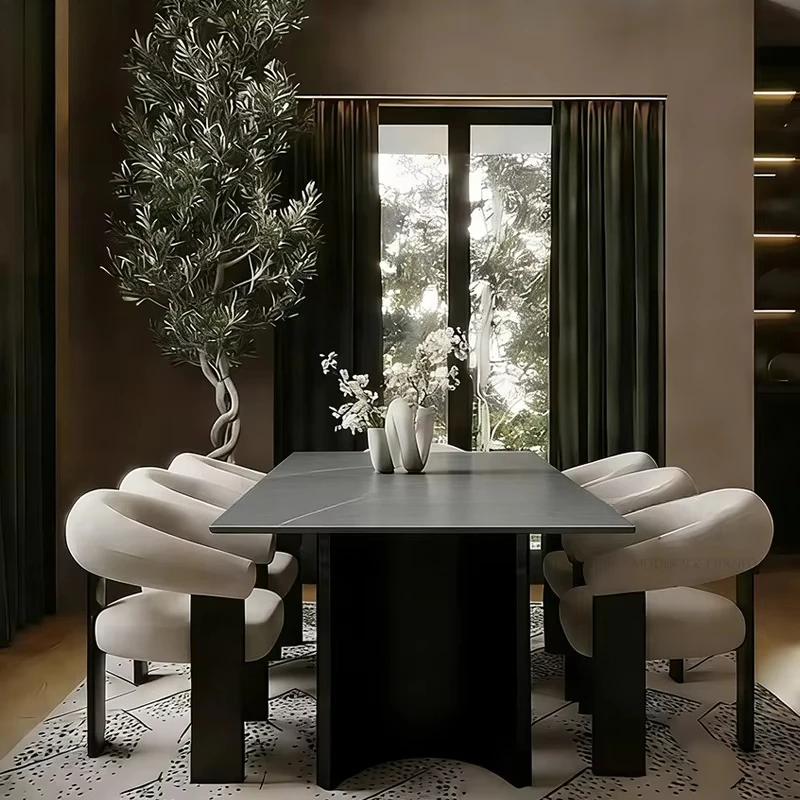 Modern Z Furniture Nordic Armchairs Velvet Luxury Hotel Wedding Events Banquet Restaurant Family Dining Chairs and Table Sets