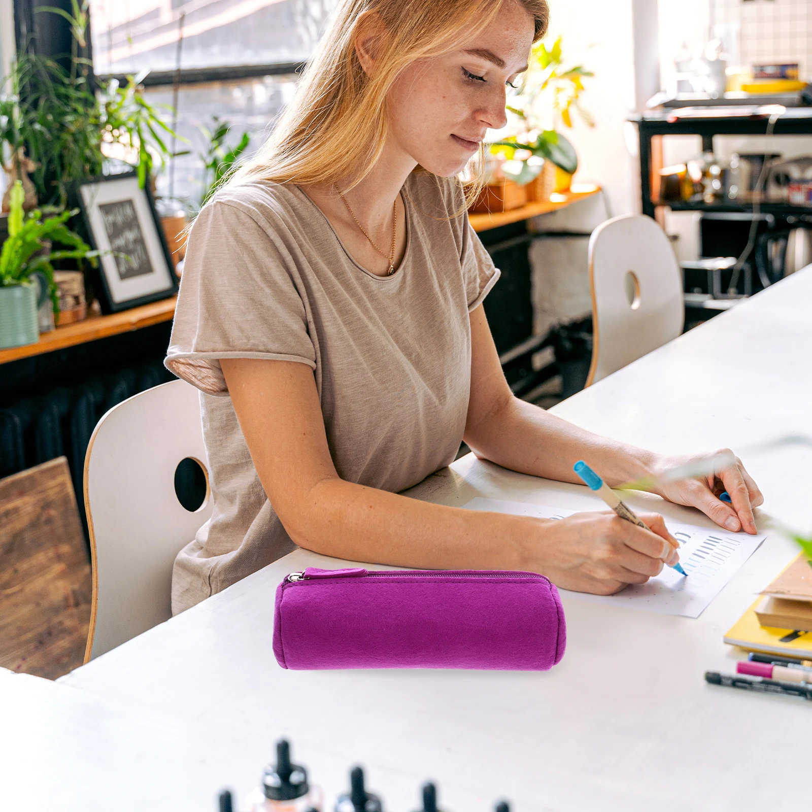 Pencil Bag Multi-functional Case Cute Cartoon Pouch Special Felt Multifunctional Student Small