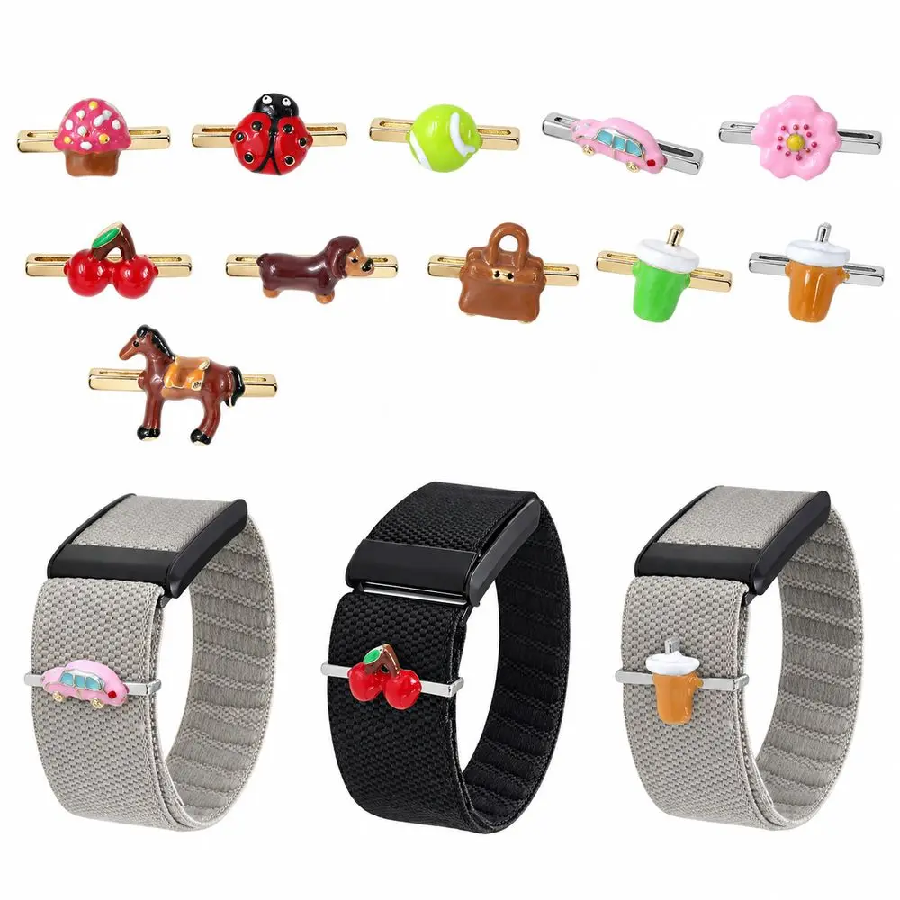 Metal Watch Strap Decorative Ring Cartoonish Strap Slide Charm Watchband Charms Ornament Jewelry Items for Whoop 5.0/5.0 MG/4.0