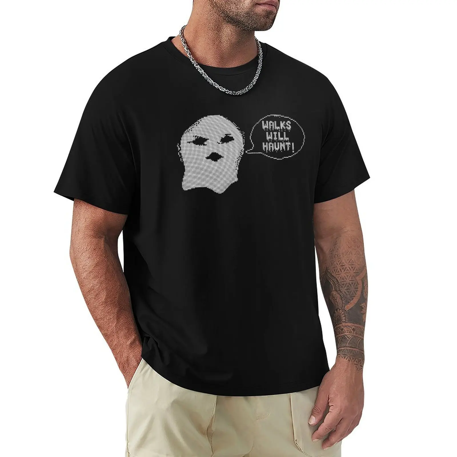 Minnesota Twins Metrodome Walks Will Haunt T-Shirt Basic Solid Color Short Sleeve Cotton Top