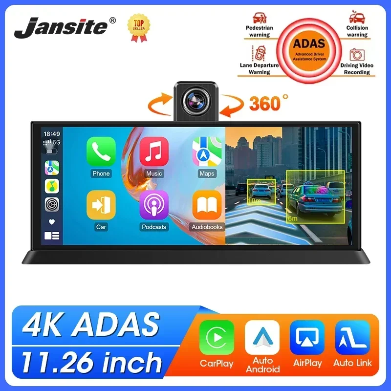 1126-4k-dash-cam-adas-inalambrico-carplay-android-auto-360-°-lente-giratoria-24h-monitor-de-estacionamiento-reproductor-multimedia-para-automovil-tablero-de-instrumentos-dvr-para-automovil