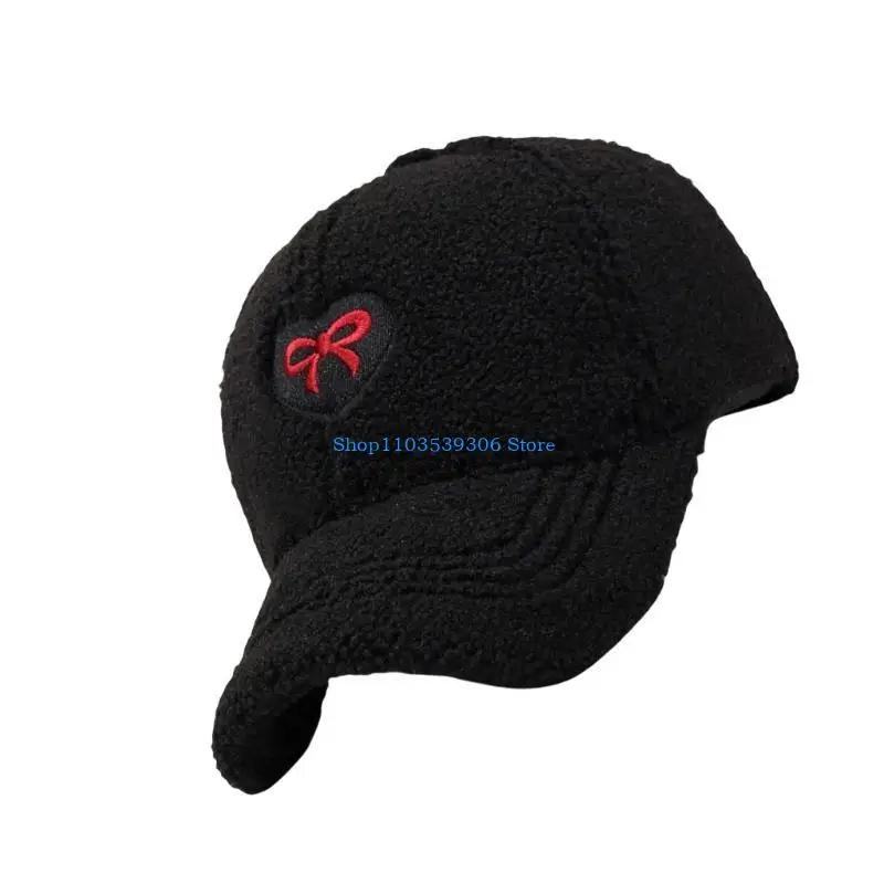 400A ปัก Bowknot เบสบอลหมวก Unisex Vintage หมวกกีฬา Headwear แบบปรับได้ Idol อุปกรณ์กิจกรรมกลางแจ้ง