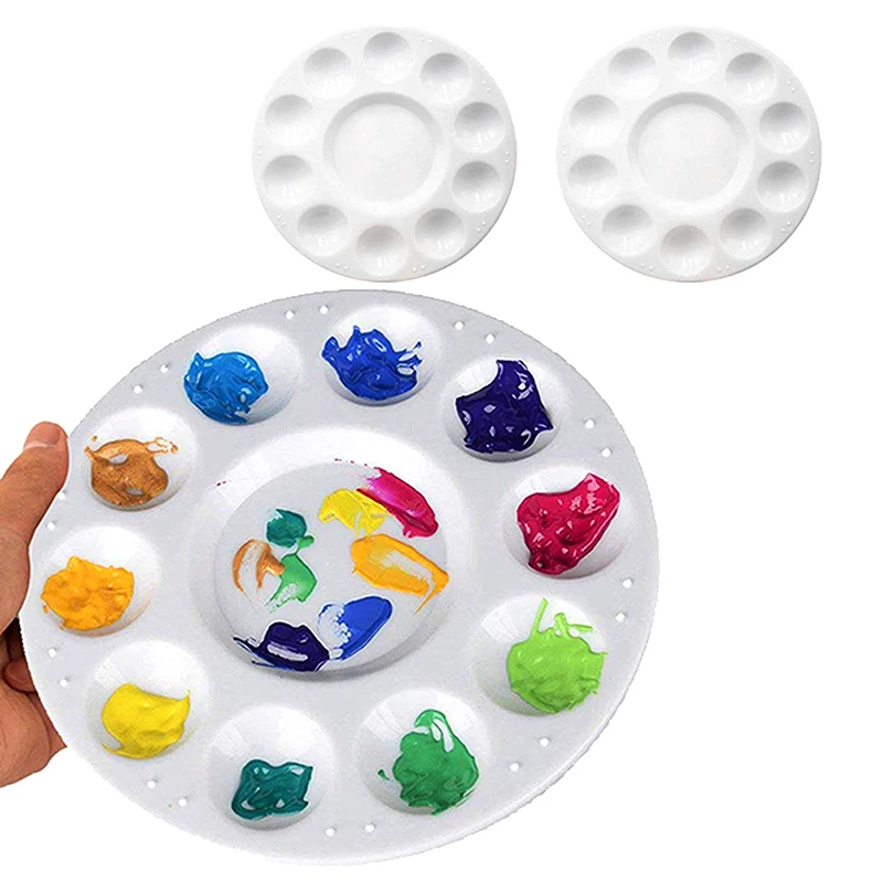 ●Palette 10 Grid Art Paint Tray Artist Watercolor Plastic Mixing Palette Supplies
