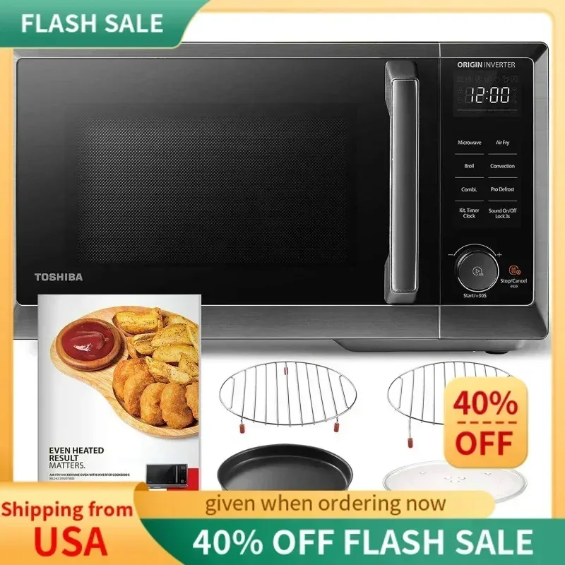 TGBFTOSHIBA 6-in-1-Inverter-Mikrowellenherd-Kombination mit gesunder Luftfritteuse, MASTER-Serie, Grillen, Konvektion, geschnelle Kombi, Ali