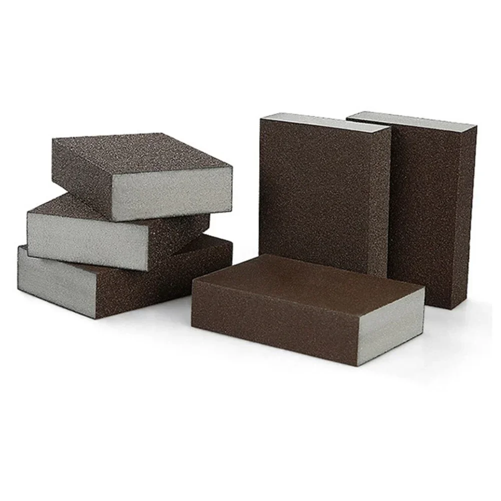 2pcs Sponge Sanding Block Sandpaper Sponge Pads 60-320grit Grinding Pads For Metal Wood Furniture Polishing Abrasive Tools