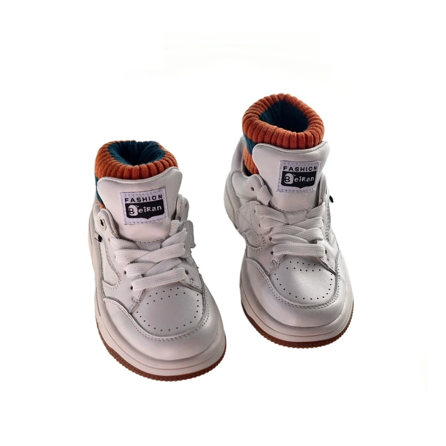Zapatos de Skate de cuero de vaca para niños, zapatillas de deporte de cuero vacuno suave y transpirable para otoño y primavera, zapatos informales de cuero genuino para niños y niñas