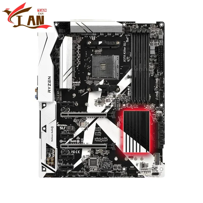 

For Asrock X370 KILLER SLI Motherboard 64GB HDMI PCI-E3.0 M.2 Socket AM4 DDR4 ATX X370 Mainboard 100% Tested Fully Work Tan