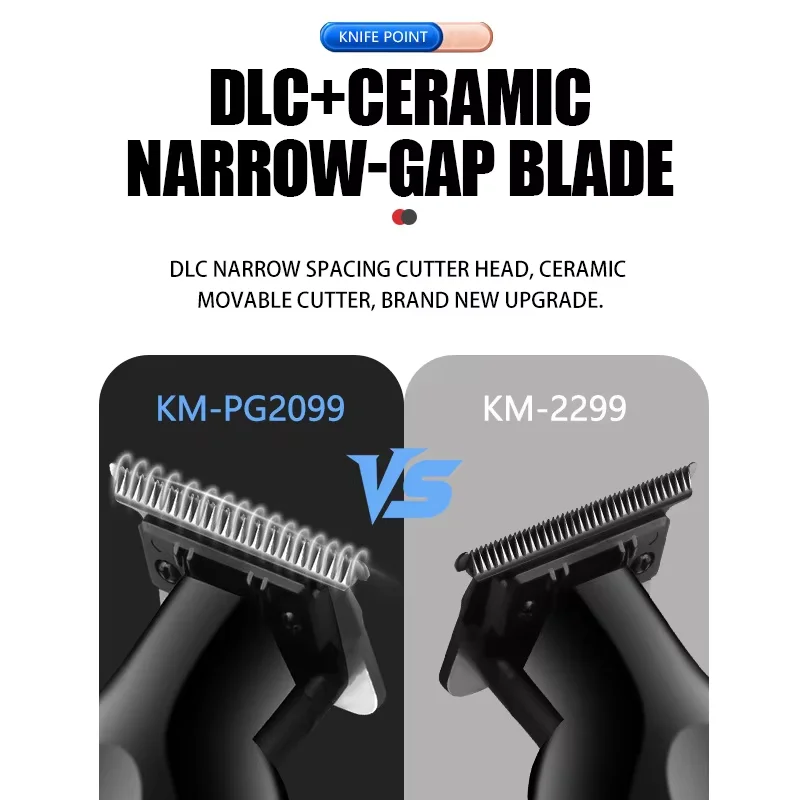 Kemei Professionelles Haarschneidemaschinen-Set KM-PG2099 KM-2299 Elektrischer Haarschneider Herren-Haarschneidemaschine Männer-Trimmer – Detail 1