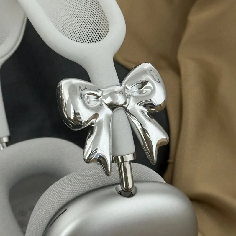 Beautiful Bow Tie Airpods Max Headphones Cover Custom Girly Hand Beam Protective Cover Decoration 3D Resin Headband Accessories