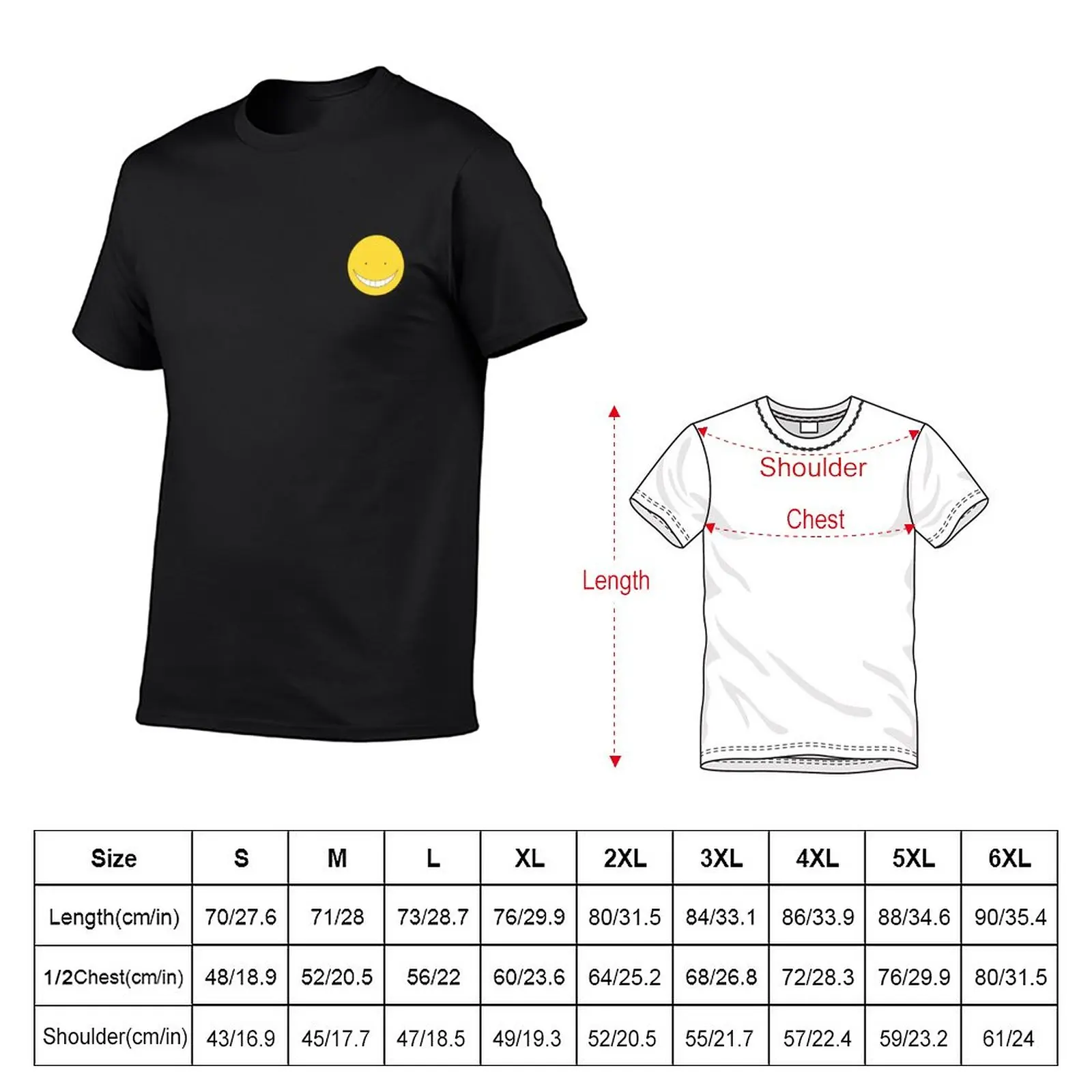 New Koro Sensei Face T-Shirt anime clothes vintage t shirt Short sleeve tee men