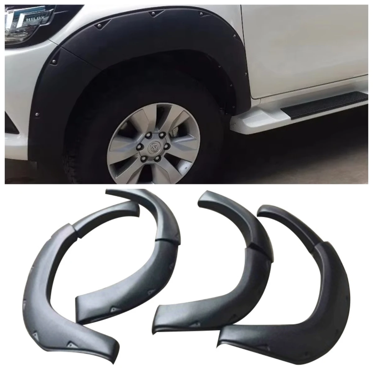 Fender Flares for Toyota Fortuner 2015 2016 2017 2021 2022 2023 Multi-Style Kit for 4x4 Modification Off-Road Wheel Arch Covers