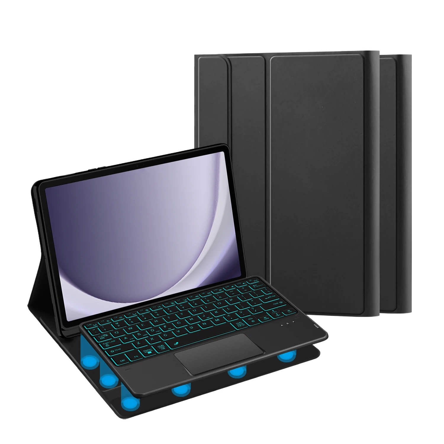 Keyboard Case for Samsung Galaxy Tab A9 Plus, Tablet Cover for Tab S8 S9 S10 Plus S7 S9 FE+ S10FE A8 S6 Lite Magic Keyboard Case