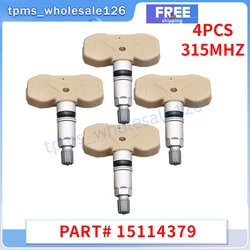 4Pcs/Lot Tire Pressure Monitor Sensor 15114379 For 2005-2006 Cadillac Escalade Chevrolet Suburban Tahoe GMC Sierra TPMS 315MHZ