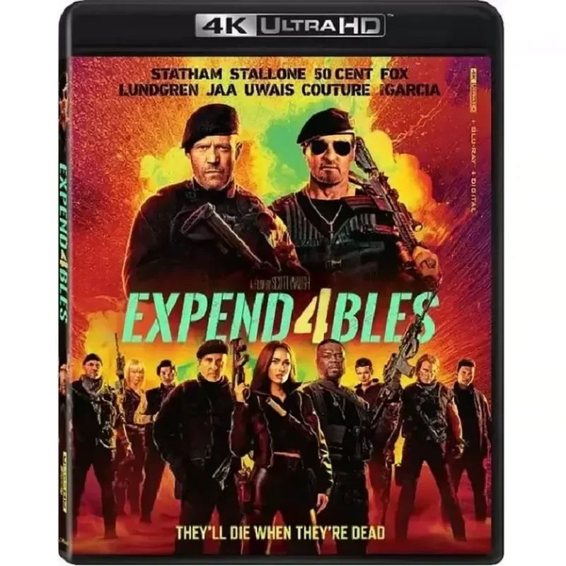 4k-uhd『エクスペンダブルズ4：ファイナルチャプター』（2023年）atmos-hdr10対応blu-ray映画、blu-rayディスク