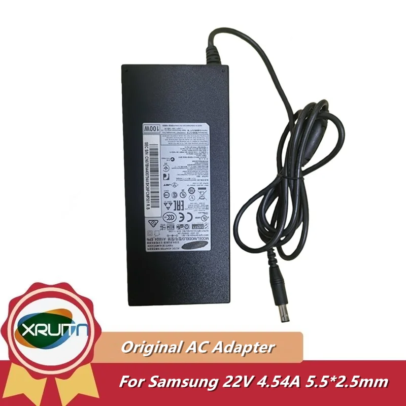 

used Genuine 22V 4.54A 100W A10024_APN BN44-01137A AC Adapter Charger For Samsung Monitor Power Supply BN44-01137 R. A.