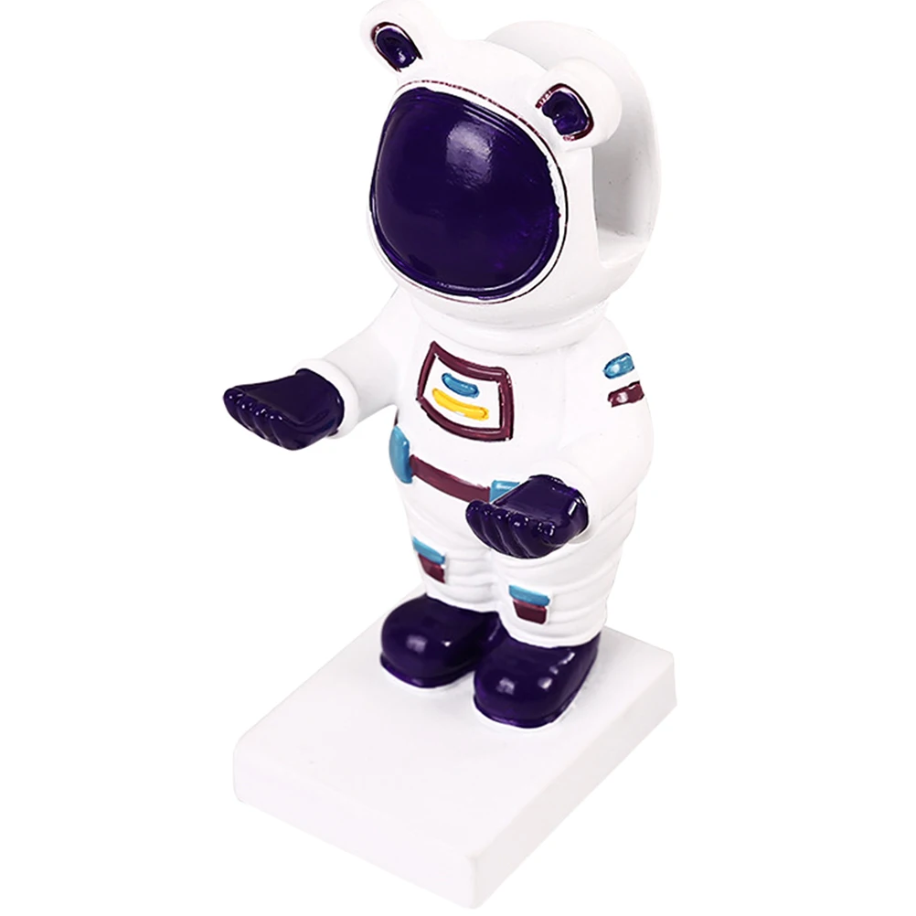 

Writing Brush Pen Holder Stationery Holders Astronaut Glasses Resin Figurine Statue