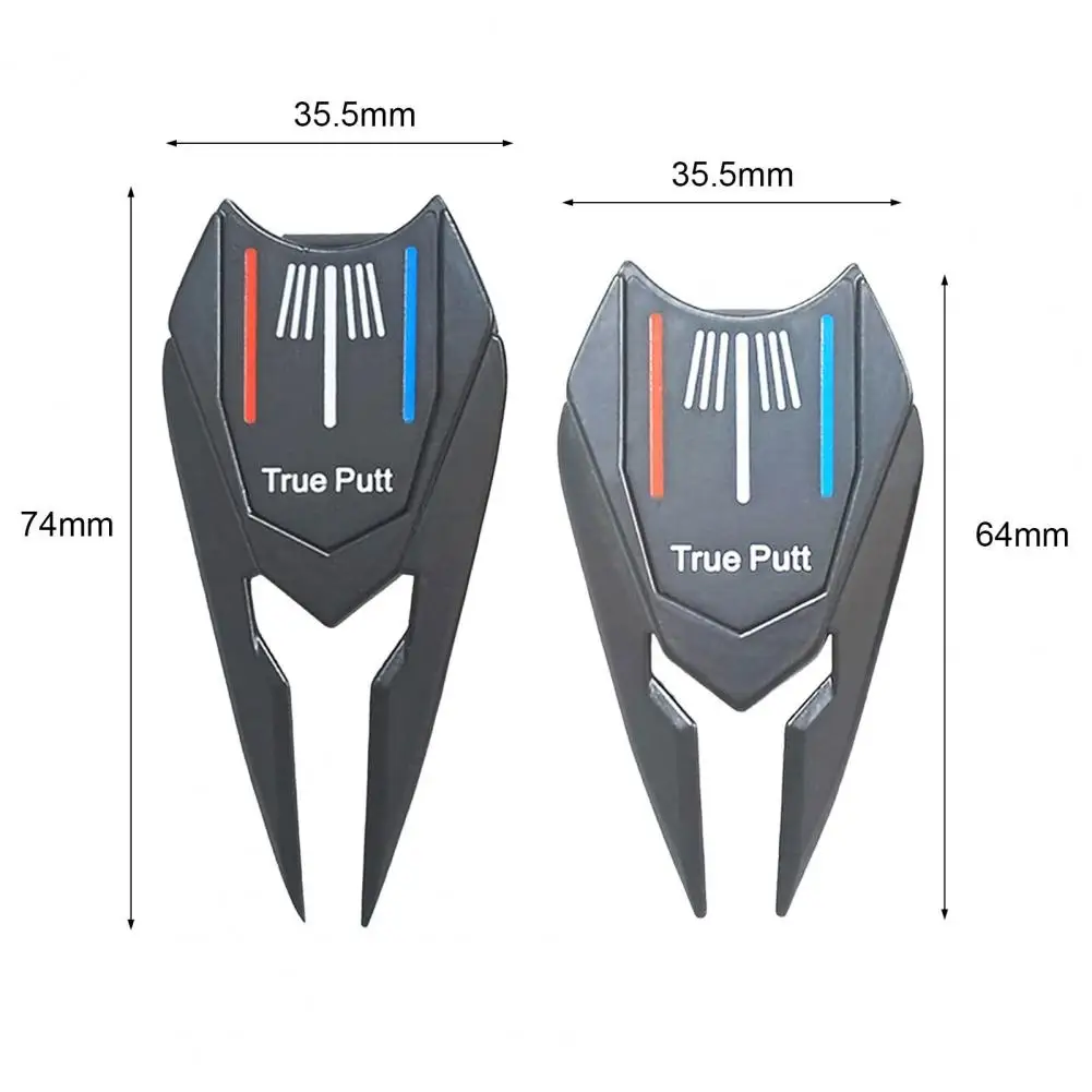 Useful Zinc Alloy Smooth Surface High Hardness Golfs Divot Repair Tools Golf Pitchfork Golf Divot Fork Groove Cleaner